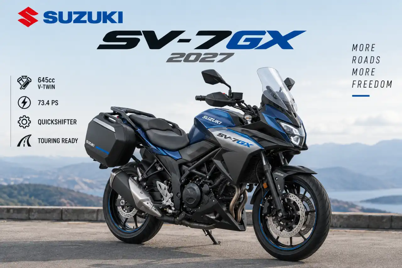 2027 Suzuki SV-7GX’in İki Farklı Güç Versiyonu ve Touring Paketi Kesinleşti