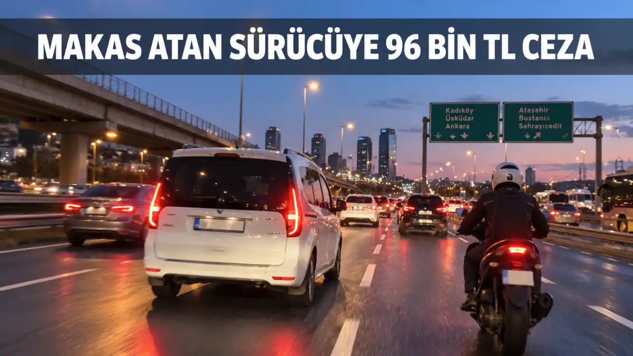 İstanbul’da “makas” atan sürücüye 96 bin TL ceza: Ehliyeti iptal edildi