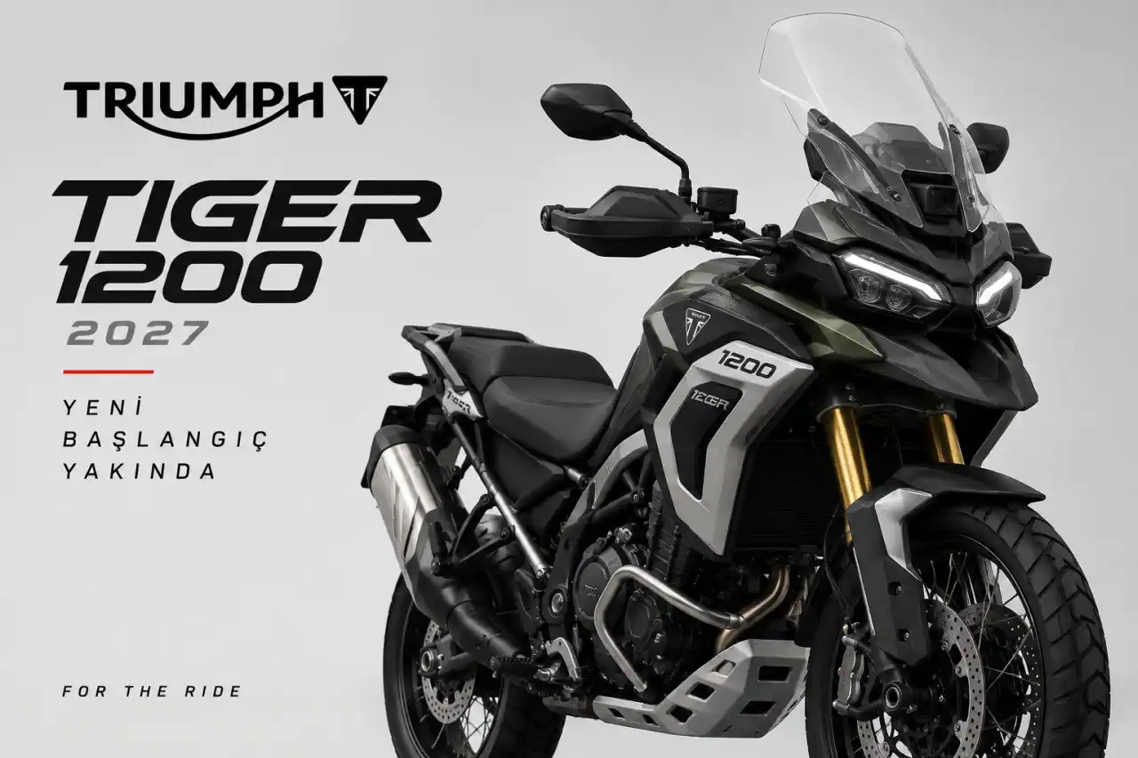 2027 Triumph Tiger 1200 İlk Kez Görüntülendi: Yeni Far ve Ön Radar Geliyor