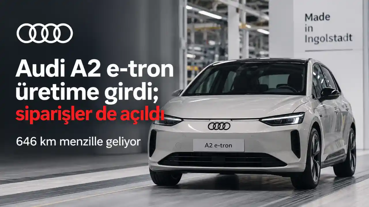 Audi A2 e-tron Üretime Girdi: Siparişler Açıldı, 646 Km Menzille Geliyor