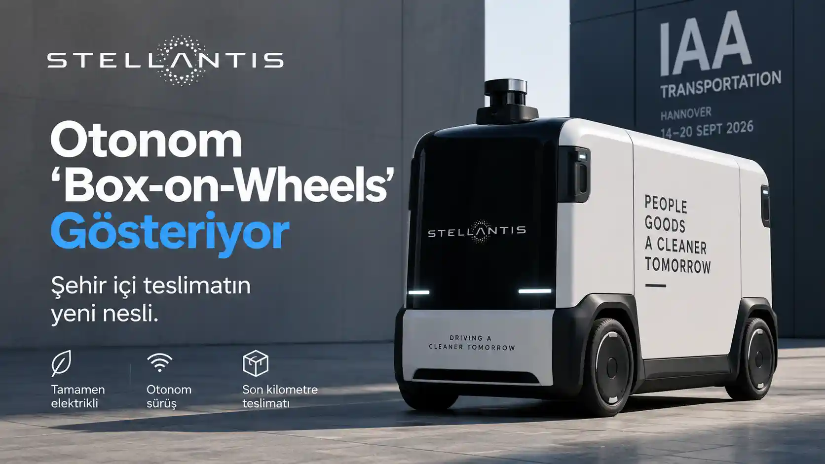 Stellantis Sürücüsüz Teslimat Aracını Gösteriyor: Box-on-Wheels Avrupa’ya Geliyor