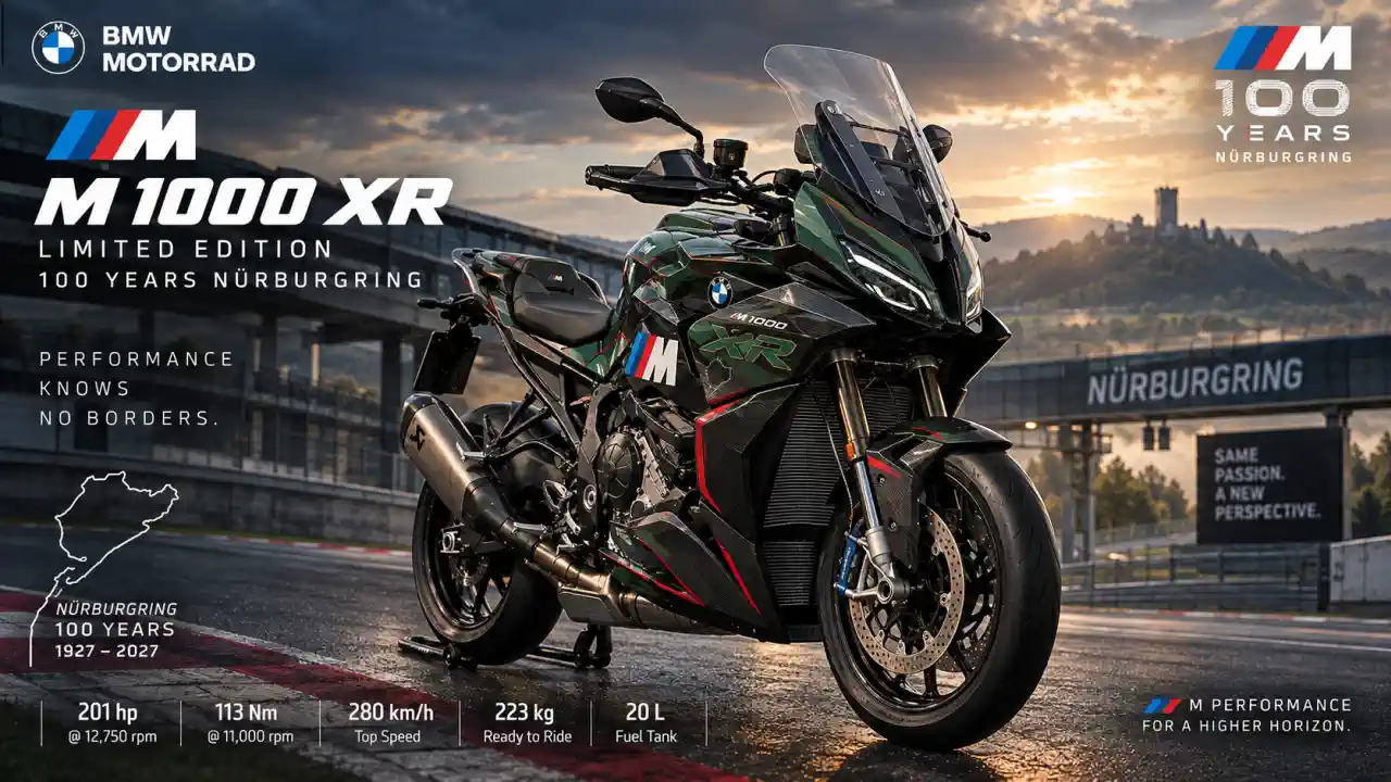 BMW M 1000 XR Limited Edition 100 Years Nürburgring: 201 bg'lik Crossover'ın Teknik Özellikleri