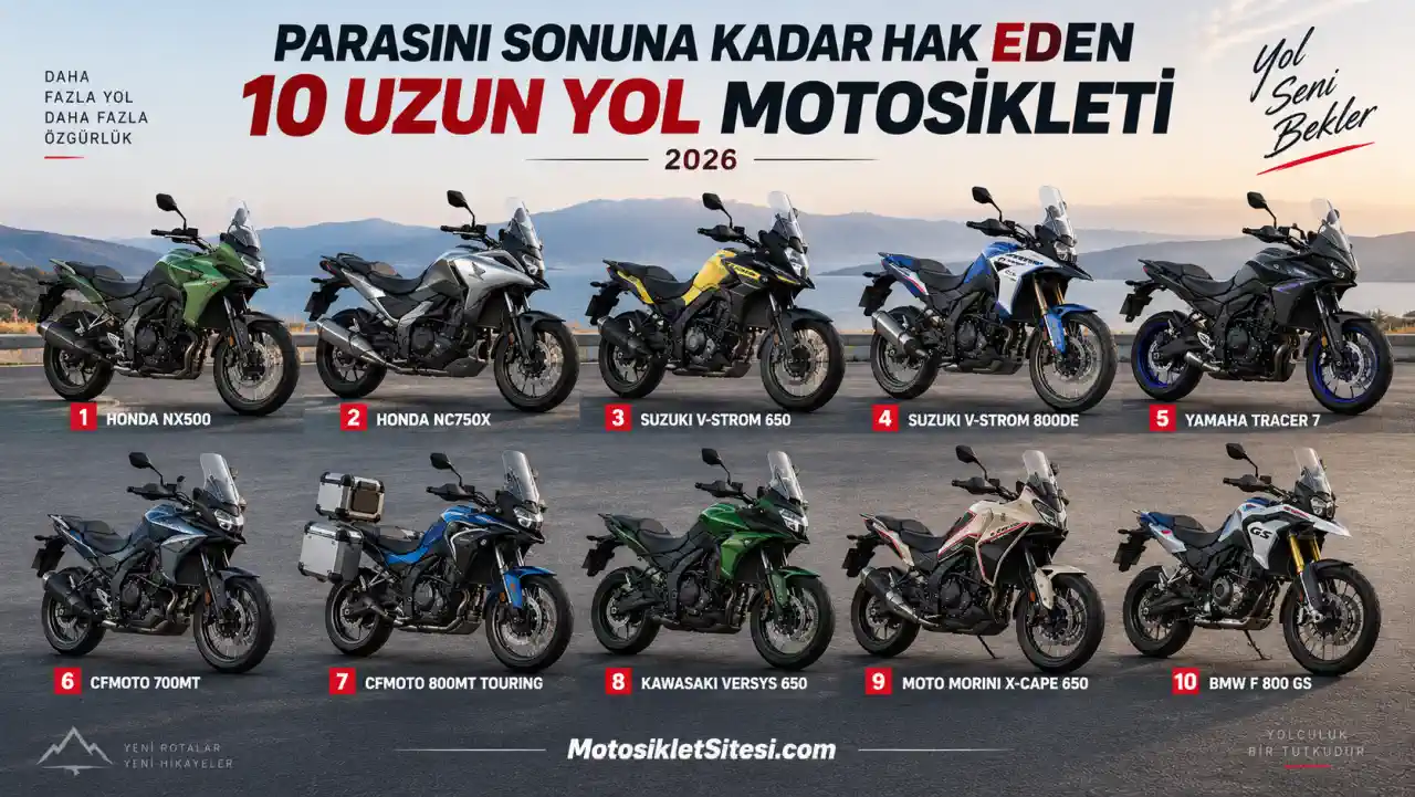 Parasını Sonuna Kadar Hak Eden 10 Uzun Yol Motosikleti – 2026