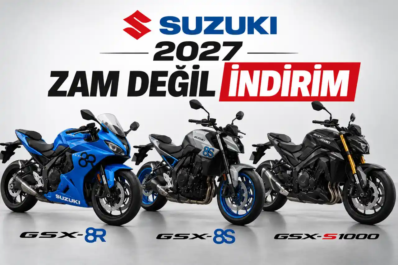 Suzuki 2027'de Zam Yerine İndirim Yaptı: GSX-8R, GSX-8S ve GSX-S1000 Ucuzladı