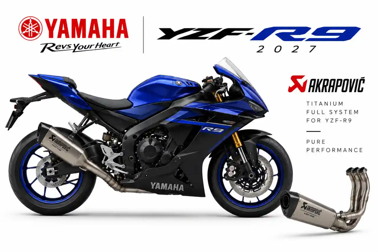 2027 Yamaha YZF-R9'a Akrapovič Titanyum Full Sistem Geldi: Fiyatı Açıklandı