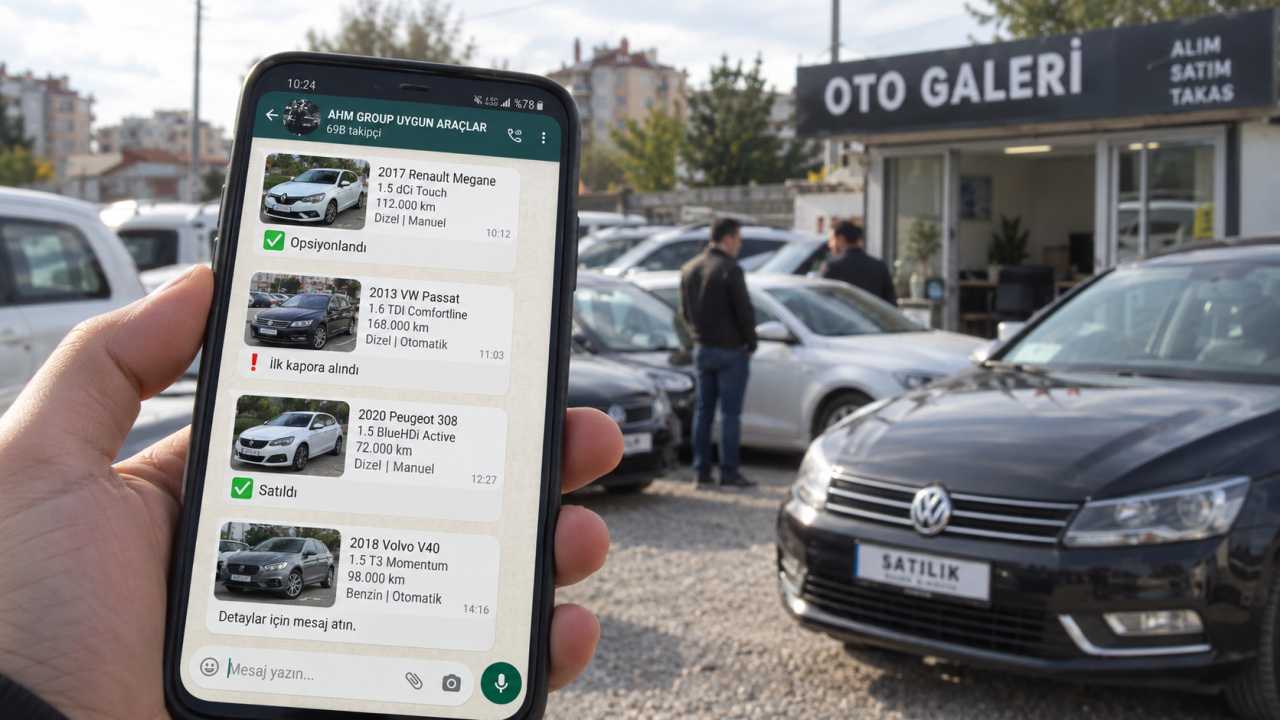 Galericiler Uygun Arabayı Nereden Buluyor? Meğerse WhatsApp’ta Ayrı Bir Pazar Varmış