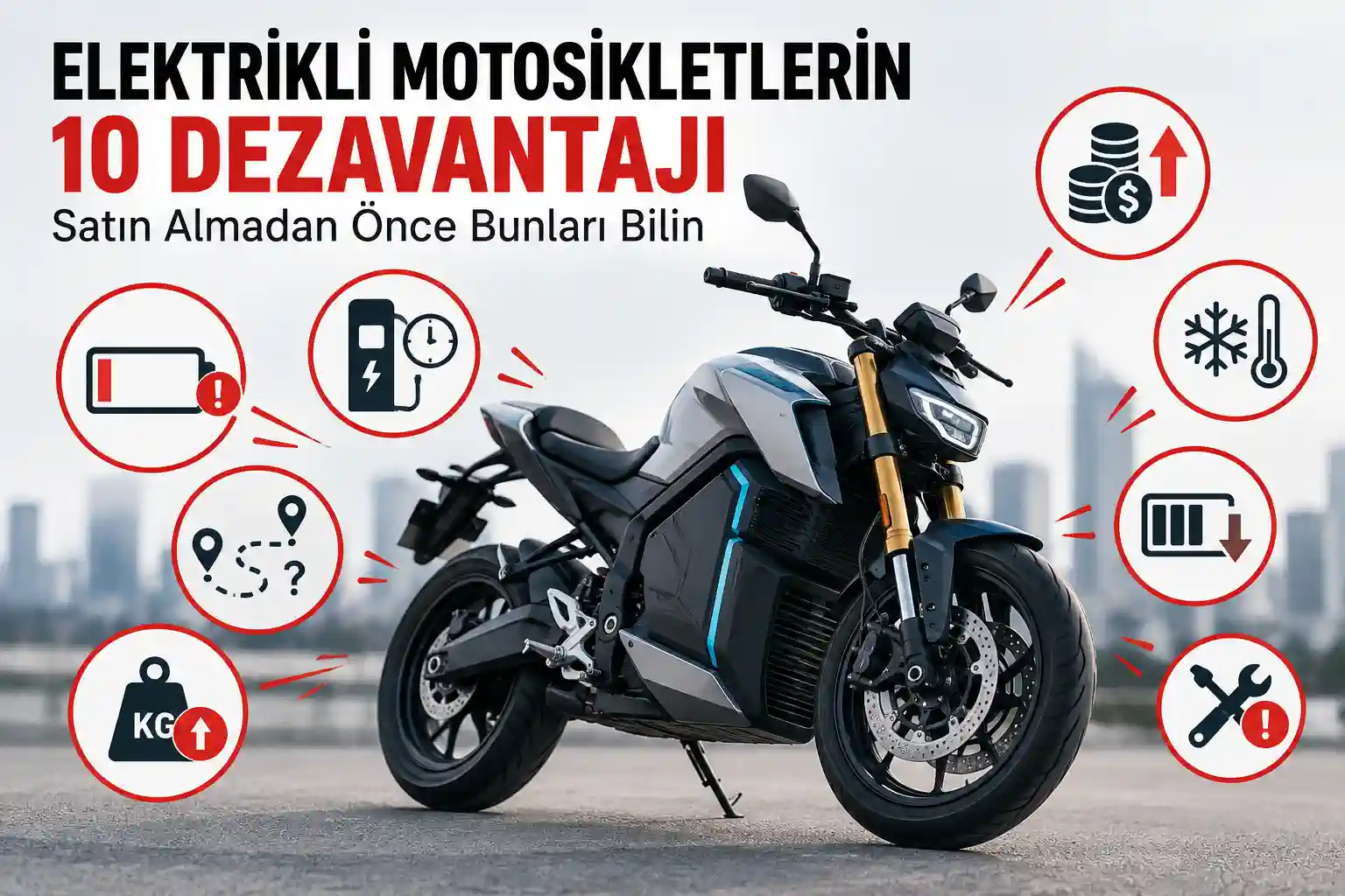 Elektrikli Motosikletlerin 10 Dezavantajı: Satın Almadan Önce Bunları Bilin