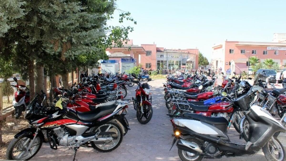40 bini aşkın motosiklet ve aracın bulunduğu Kilis