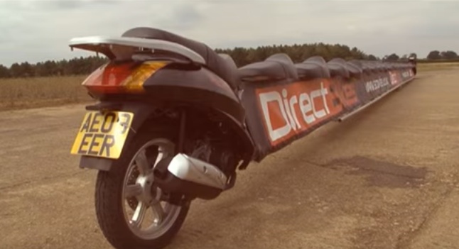 Dünya'nın en uzun scooter'ı (tam 22mt)