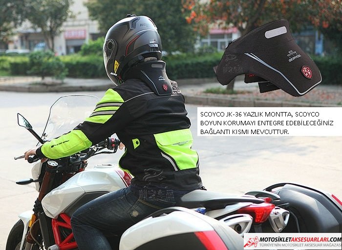 Scoyco JK36 Sarı Siyah Yazlık Fileli Motosiklet Mont