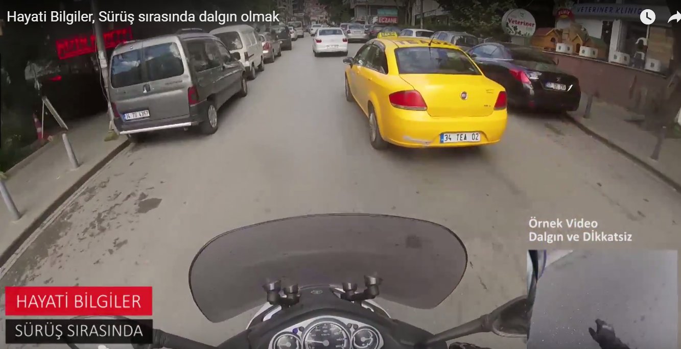 Hayati Bilgiler, Sürüş sırasında dalgın olmak