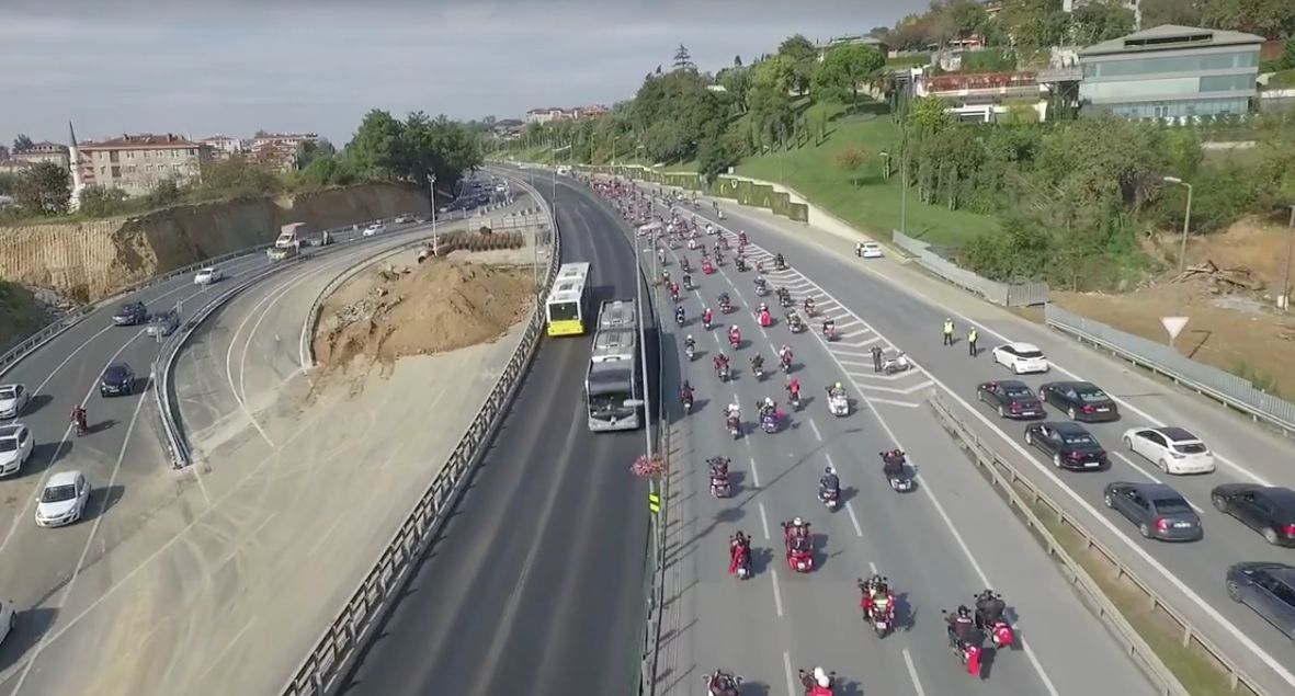 Dünya Rekoru Denemesi - Havadan Çekim 29 Ekim