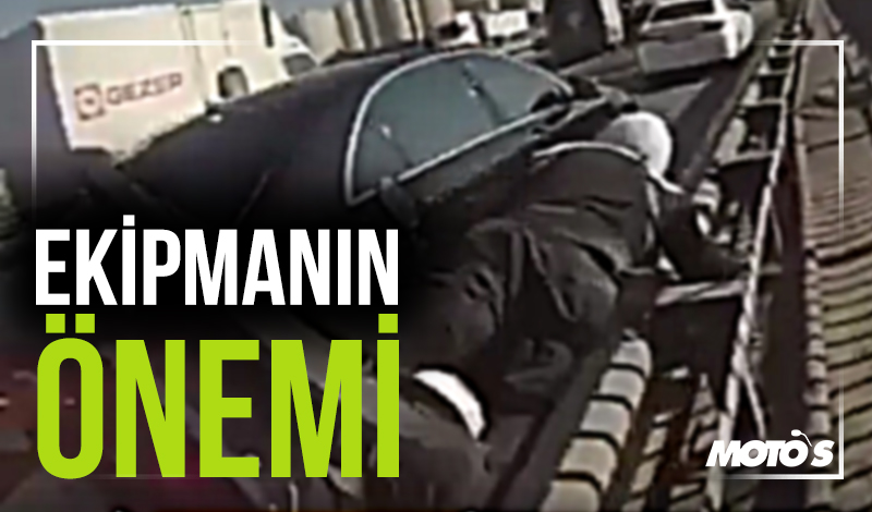 Ekipmanın ve kaskın hayati önemini kanıtlayan kaza