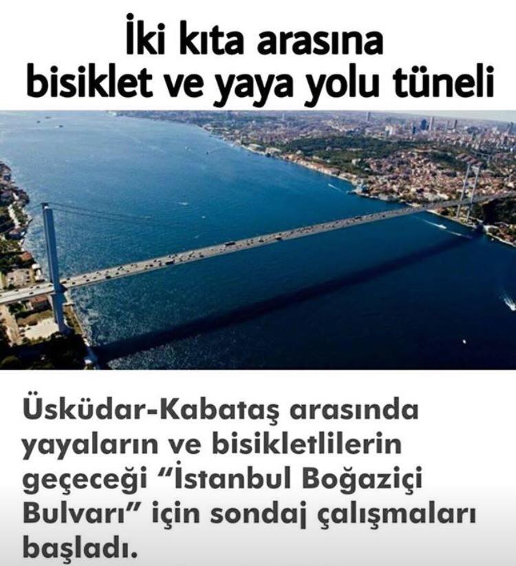 İki kıta 2019'da yeniden birleşecek, Üsküdar Kabataş arasına tünel yapılıyor