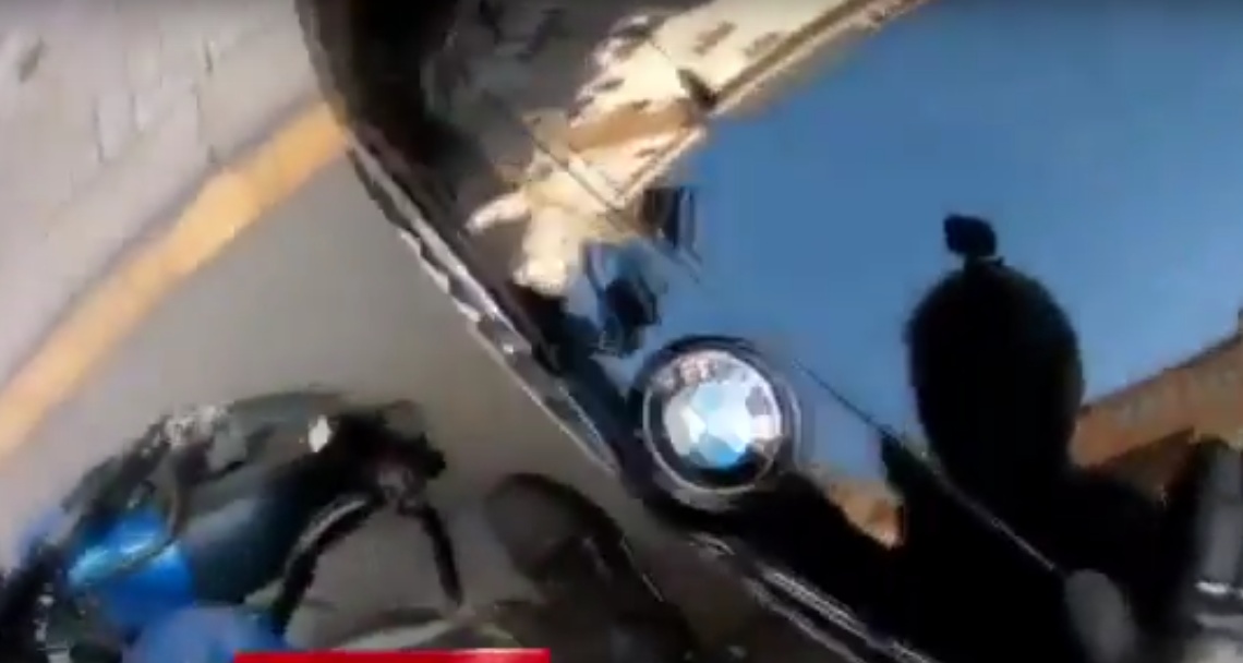 Güngören'de Motosiklet Kazası Kamerada