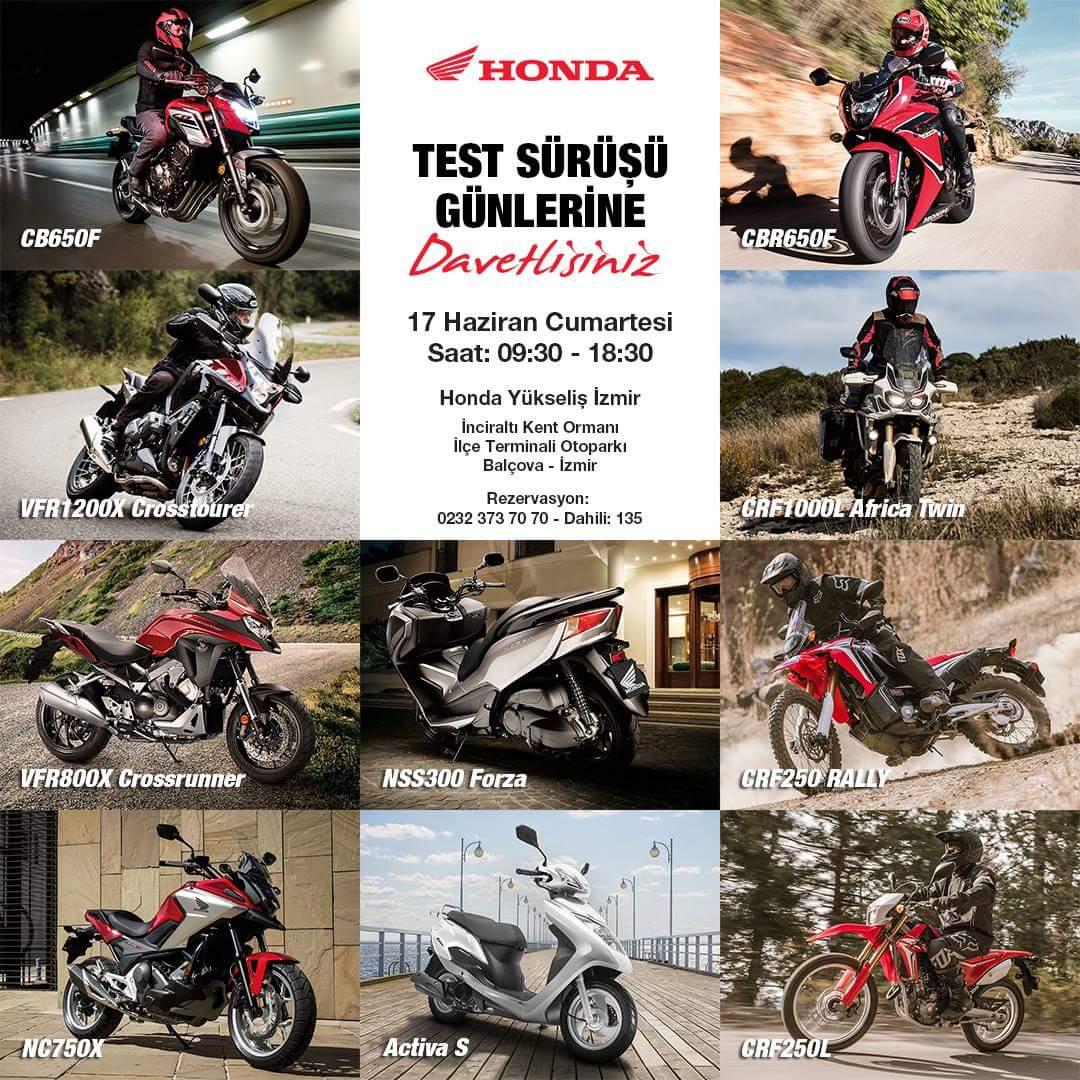 Honda test sürüşü günleri, İzmir