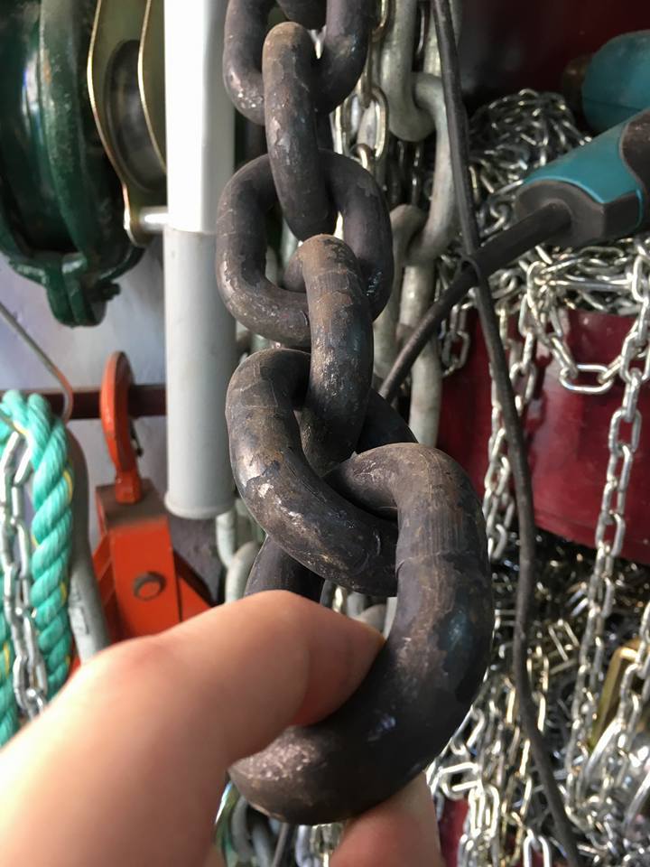 80 Grade zincir testi, kesilmiyor