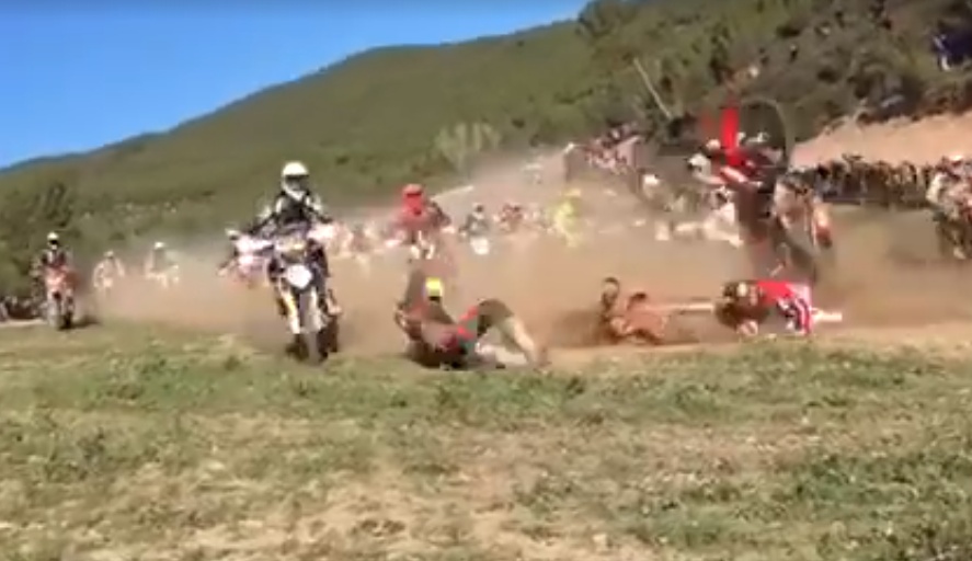 EnduRoc Motor Festivalinde Büyük Kaza