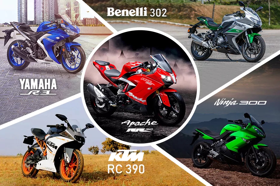 Yamaha R3, Benelli 302R, TVS Apache RR 310, KTM RC 390 ve Kawasaki Ninja 300 Karşılaştırması