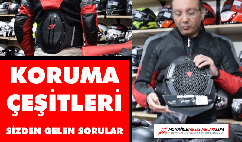 Dizlik, Bellik ve Boyunluk Motorcu Koruma Çeşitleri