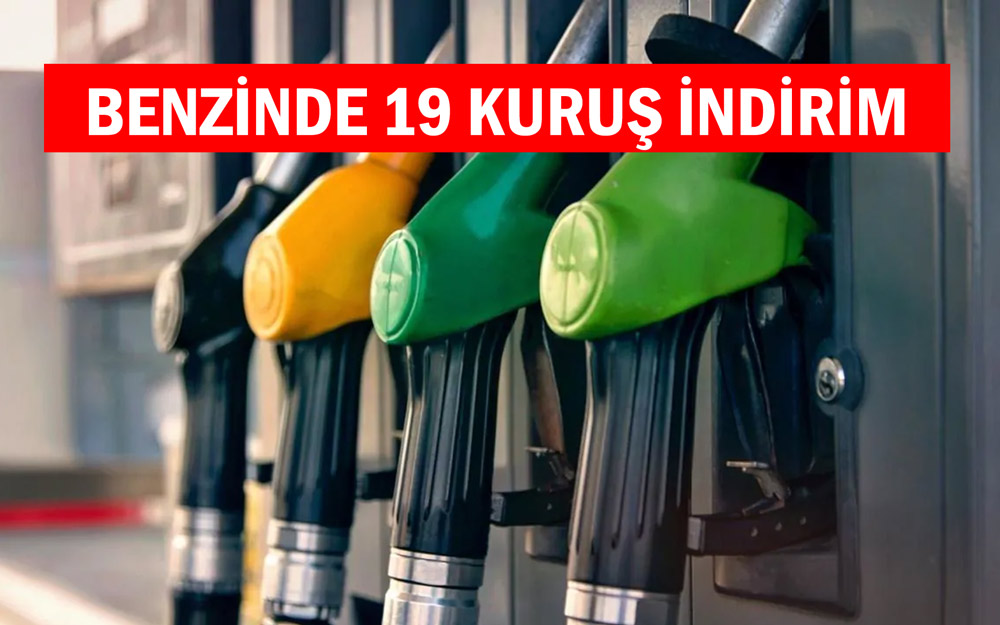 Benzinde 19 kuruşluk indirim