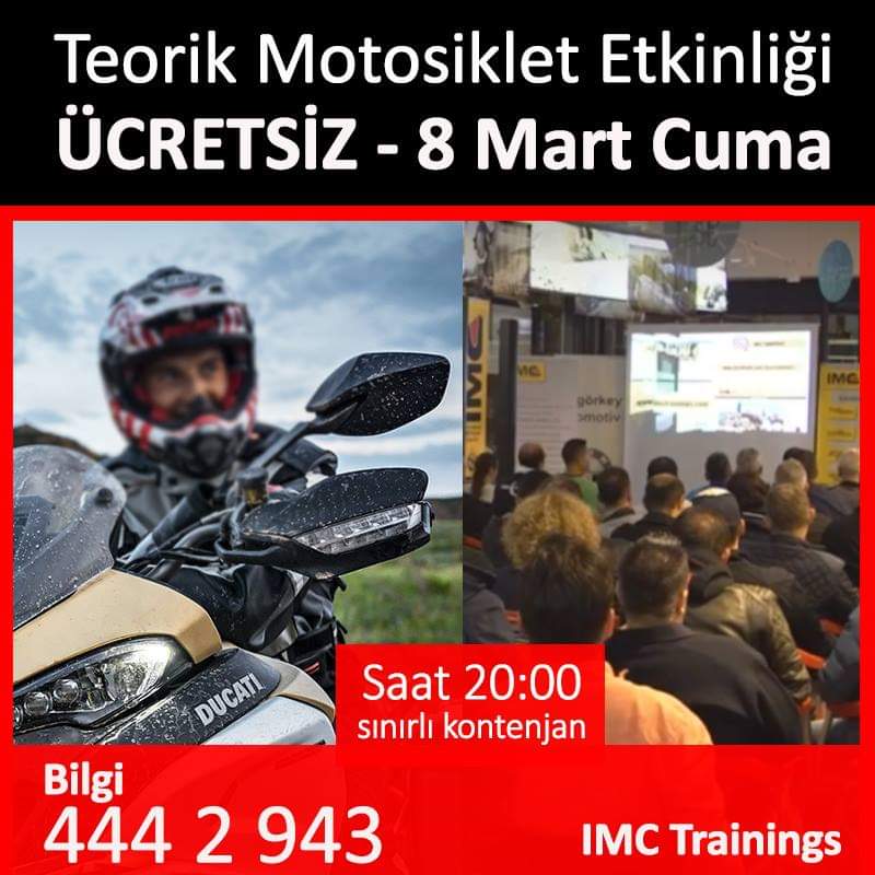 Ücretsiz Teorik Motosiklet Etkinliğine Katılın