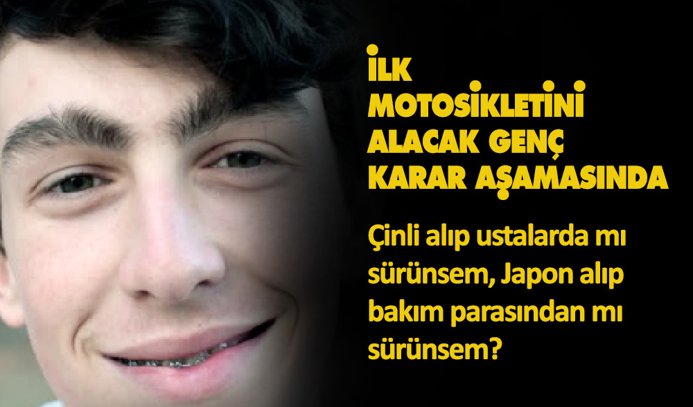İlk Motosikletini Alacak Genç