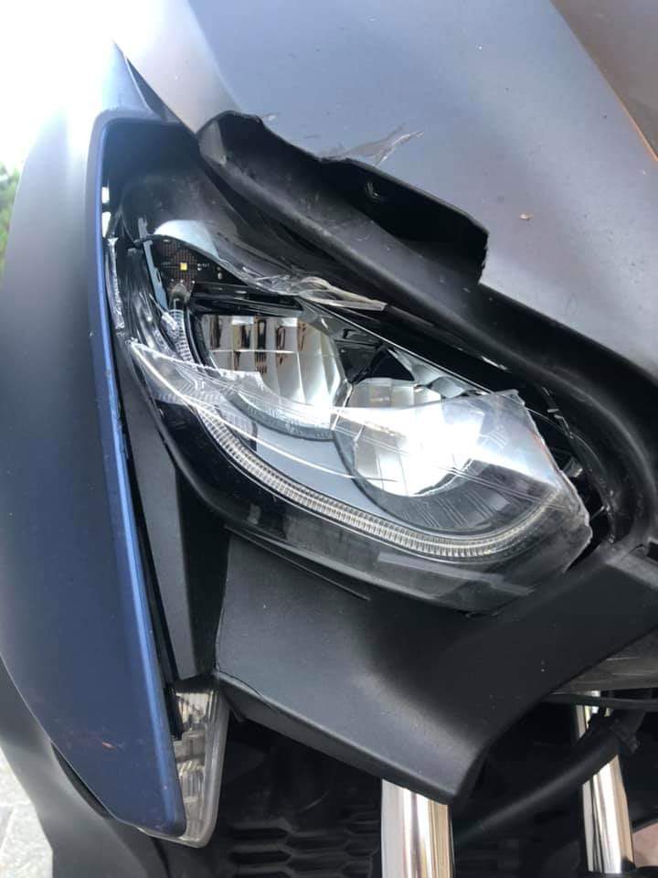 Hırsızlar artık çalamadıkları motosiklete zarar veriyorlar