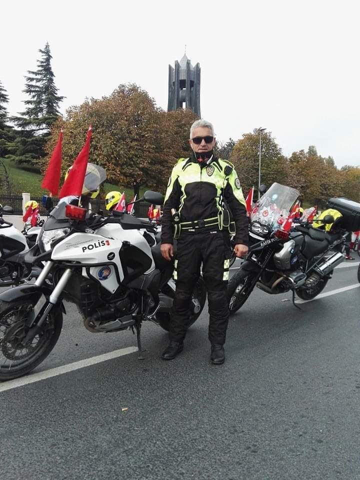 Yeşil alan sulama kurbanı motosikleti polis