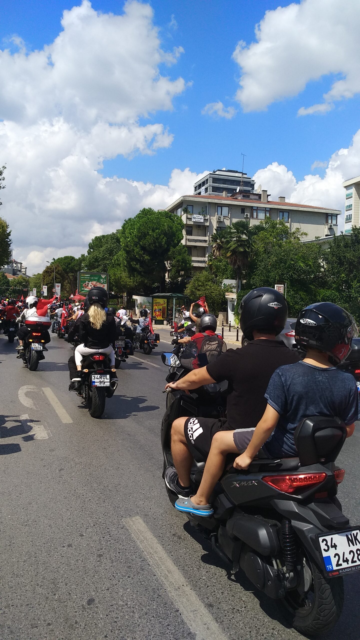 30 Ağustos Zafer Bayramı Motosiklet Sürüşü Bağdat caddesi