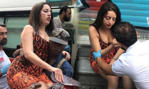 Motosikletle dehşet saçtılar ve kaçtılar