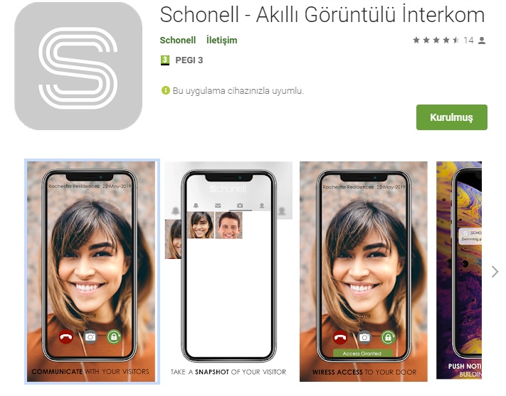 Kolay Videolu İletişim için Schonell - Smart Video Intercom