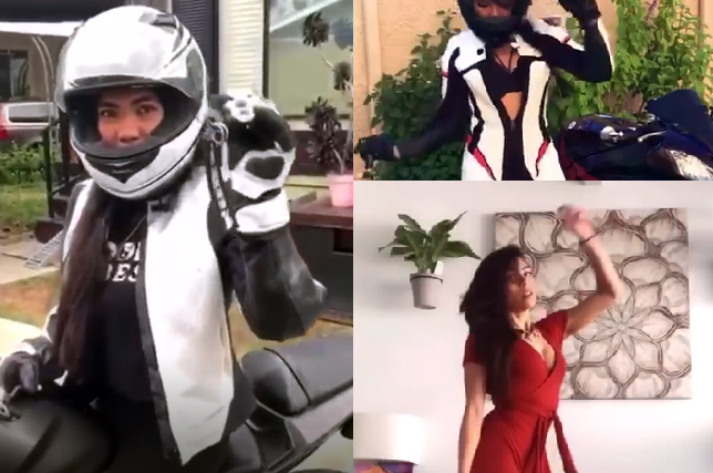 Motosikletli Kızların Kıyafet Değişimi Rekor İzlenmeye Ulaştı