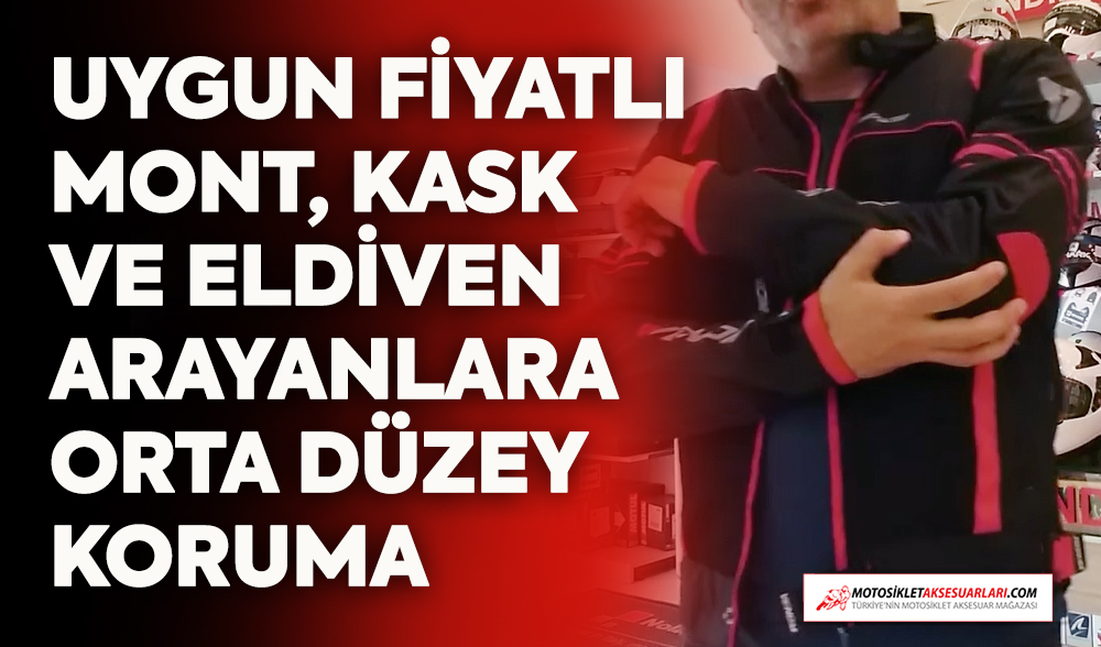 Uygun Fiyatlı Mont, Kask ve Eldiven Arayanlar İçin Orta Düzey Koruma