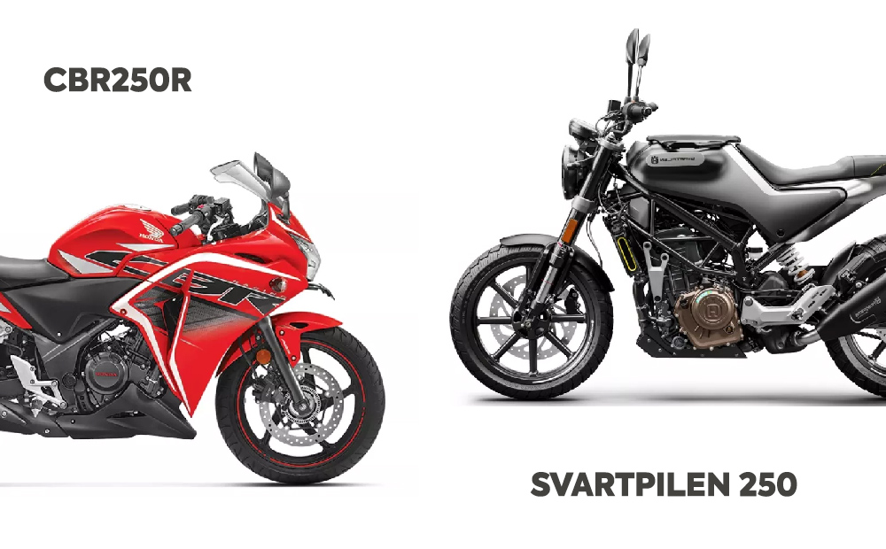 Honda CBR250R vs Husqvarna Svartpilen 250