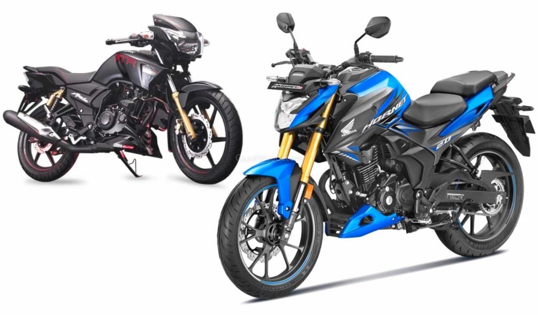 Honda Hornet 2.0 (184cc) Vs TVS Apache RTR180 - Özellik Karşılaştırması