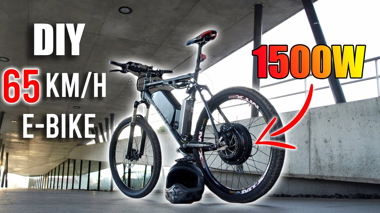 DIY Electric Bike 65km/h Using 1500W E-Bike Conversion Kit