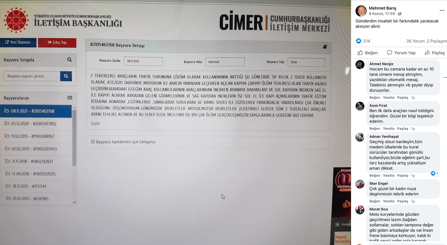 Kapı Açılması Sorunu İçin Cimere Öneride Bulunan Motosikletli Arkadaş