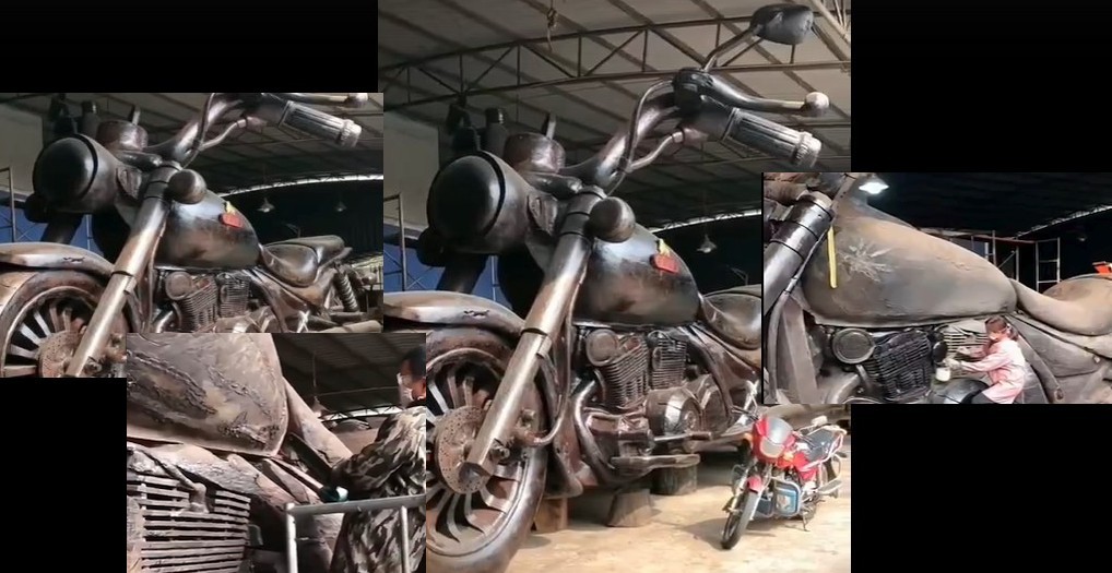Dünyanın En Büyük Ağaçtan Motosikletini Yaptılar!
