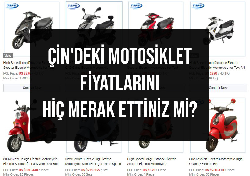 Çin'deki Motosiklet Fiyatlarını Hiç Merak Ettiniz mi?