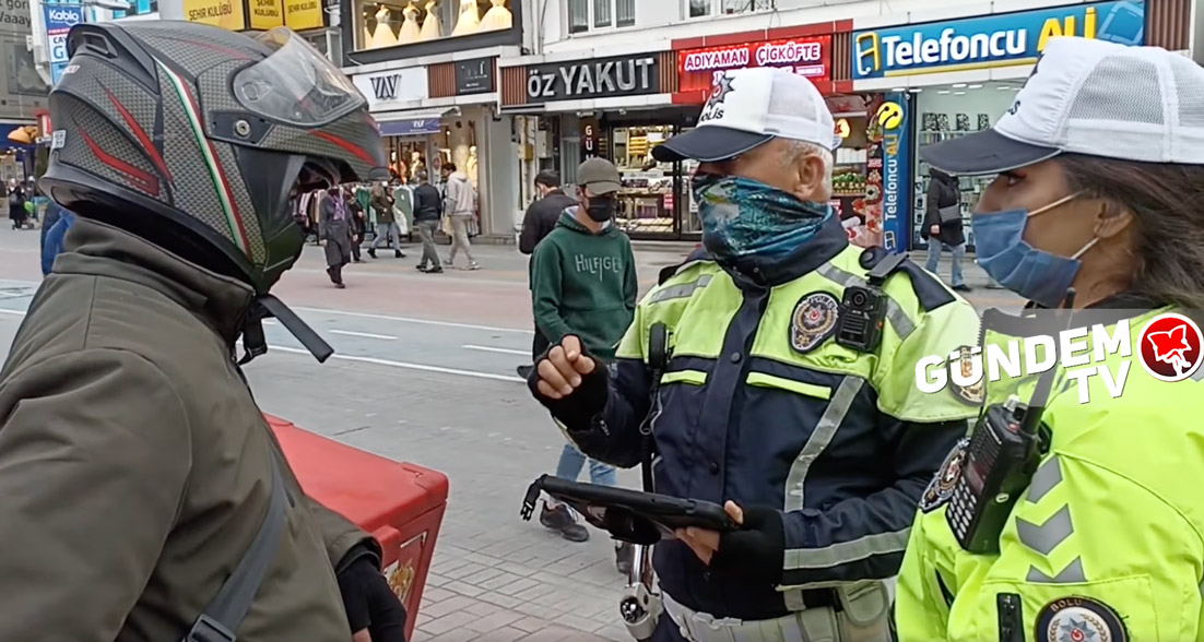 Sürat Yapan Paketçilere Ceza Kesildi