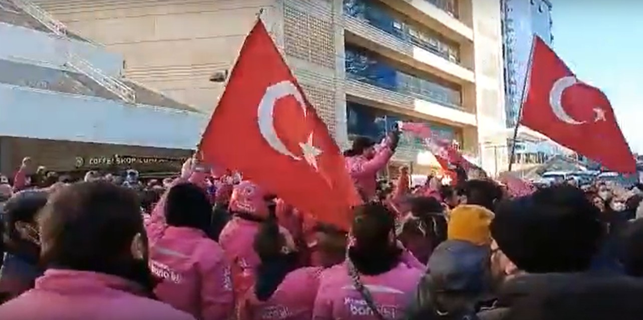 Yemeksepeti kurye direnişi 5. gününde