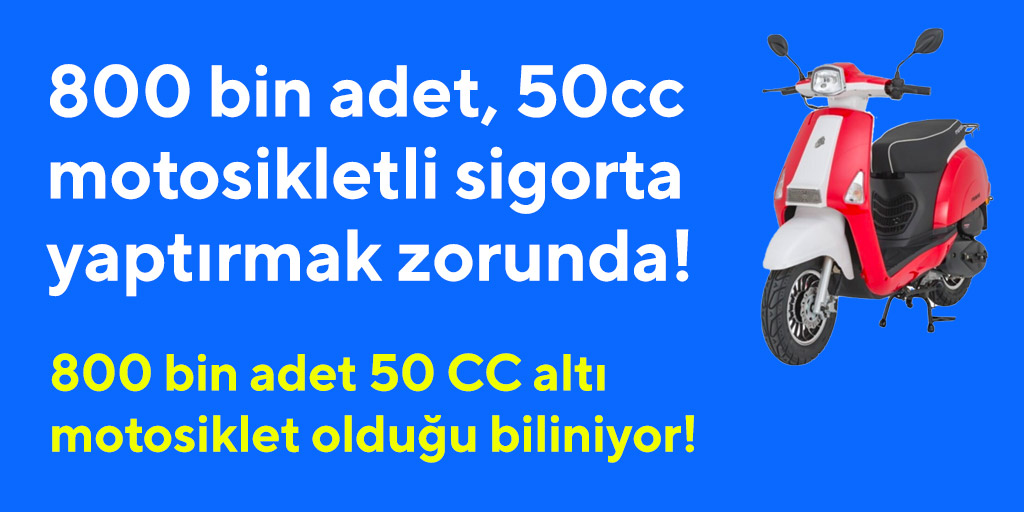 800 bin motosikletli sigorta yaptırmak zorunda kalacak!