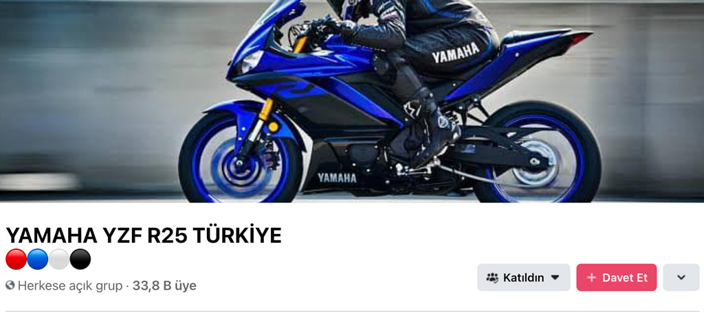 YAMAHA YZF R25 TÜRKİYE Gurubu