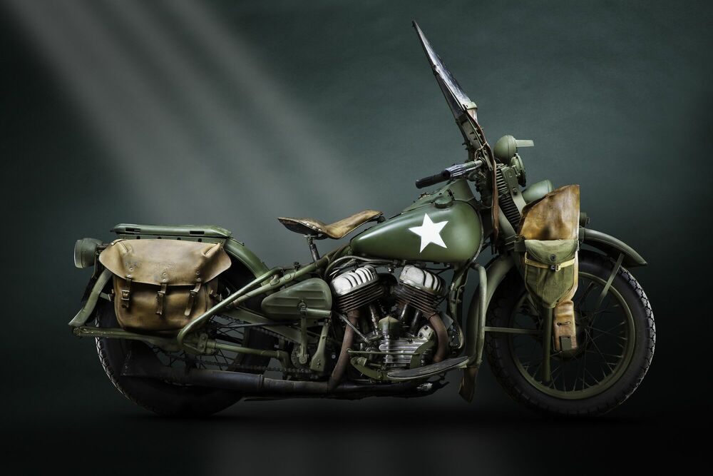 World War II Motorcycle - 1942 Harley Davidson WLA