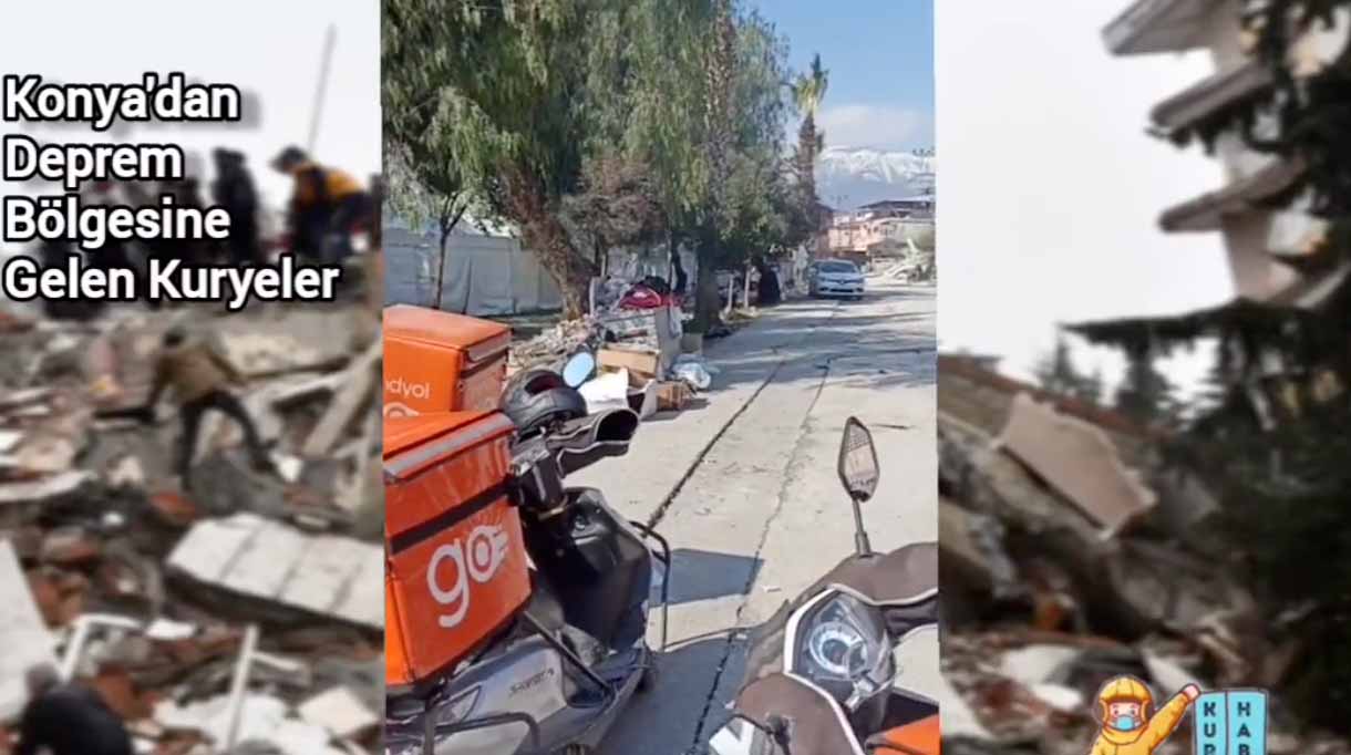 Konya'dan Deprem Bölgesine Gelen Kuryeler