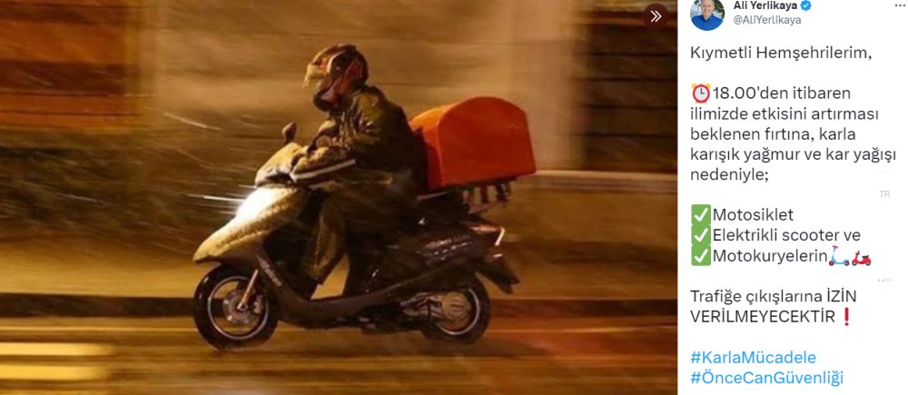 Elektrikli Scooter ve Motosikletlerin Trafiğe Çıkışına İzin Verilmeyecek