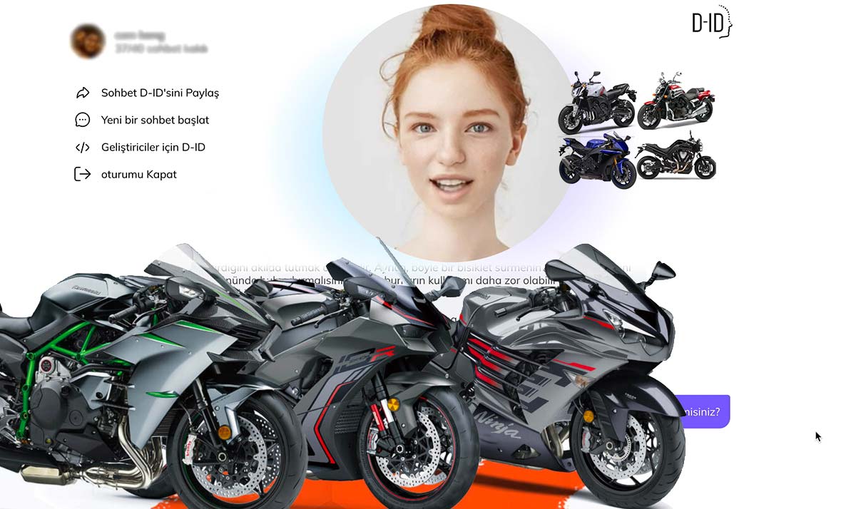Chat D-ID Yapay Zeka'dan Motosiklet Önerileri İstedik!