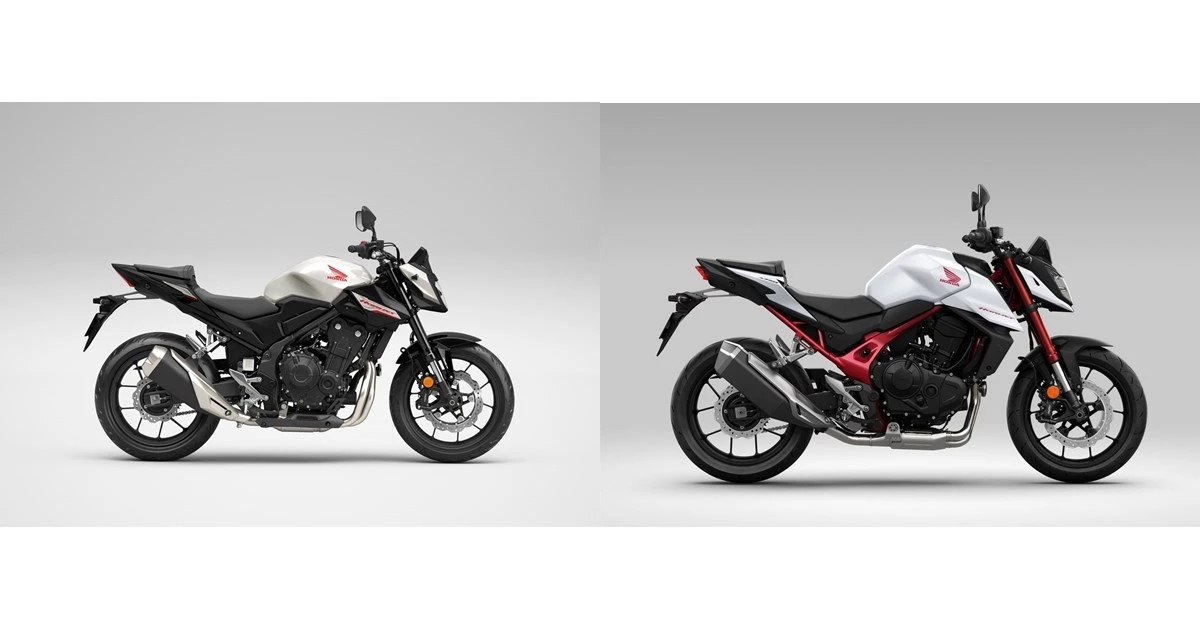 Honda CB500 Hornet 2024 ve Honda CB750 Hornet 2023 karşılaştırma