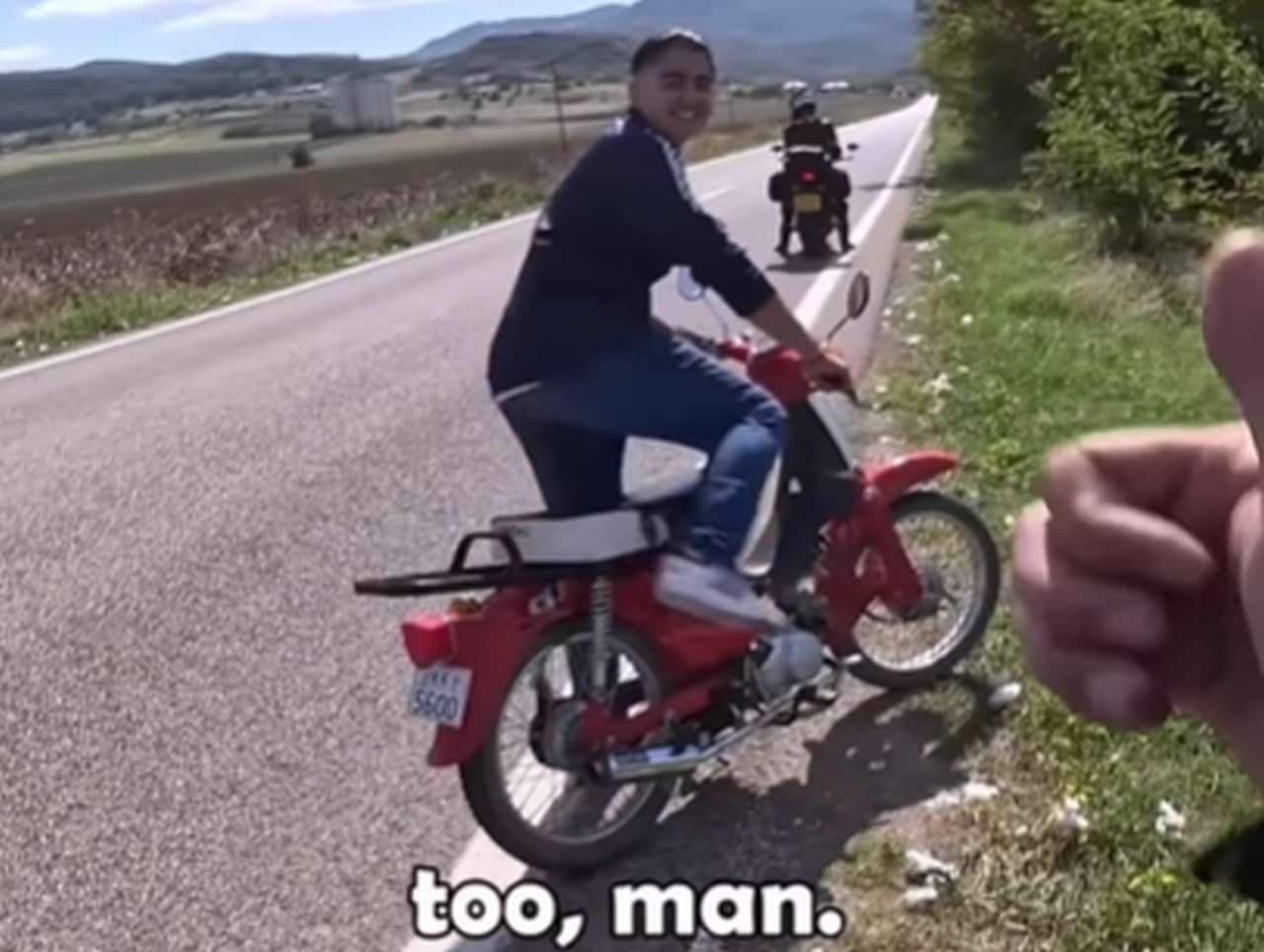 Bike swapping with a stranger